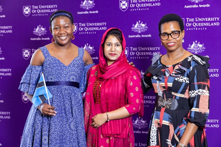  Neludo Mgidiswa from Botswana, Chamon Ara Adoz from Bangladesh, and Veronica Peter Mafie from Tanzania.