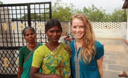 UQ student in India on nursing and midwifery placement