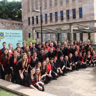 the Singing Hoosiers at the UQ St Lucia campus.