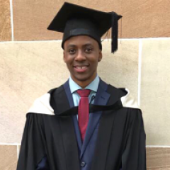 Nkosana Mafico, 2017 valedictorian, graduated with a Bachelor of Business Management (Honours). 