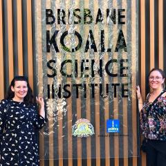 TUM staff Marina and Kristina at the Brisbane Koala Science Institute