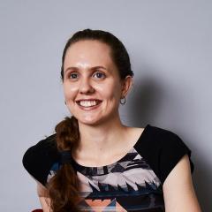alice K sitting smiling 