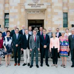 Bavarian delegation at UQ 