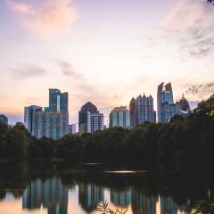 Piedmont Park at sunset