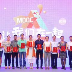 Students holding certificates in China