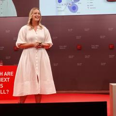 Dr Emma-Anne Karlsen presents at the Falling Walls Lab Grand Finale in Berlin, November 2023