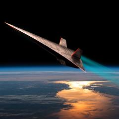 NASA plane orbiting the earth