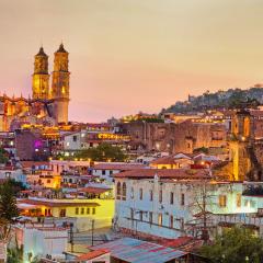 Mexico skyline at sunset