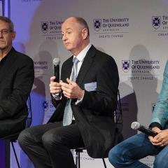 People sat on a panel