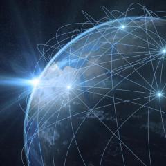 Image of planet earth in space