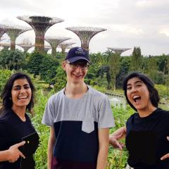 Three Startup AdVenture interns in Singapore