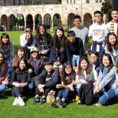 The HKIVE visitors soaked up the sun during their visit to UQ St Lucia