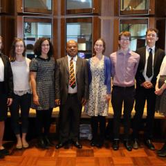 Chief Justice Sir Salamo Injia Kt GCL with UQ law students