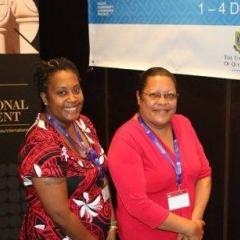 Course participants Laura Wawun-Kiri, Practice Manager from the Office of the State Solicitor, and Francesca Tamate from the Public Prosecutor’s Office, PNG